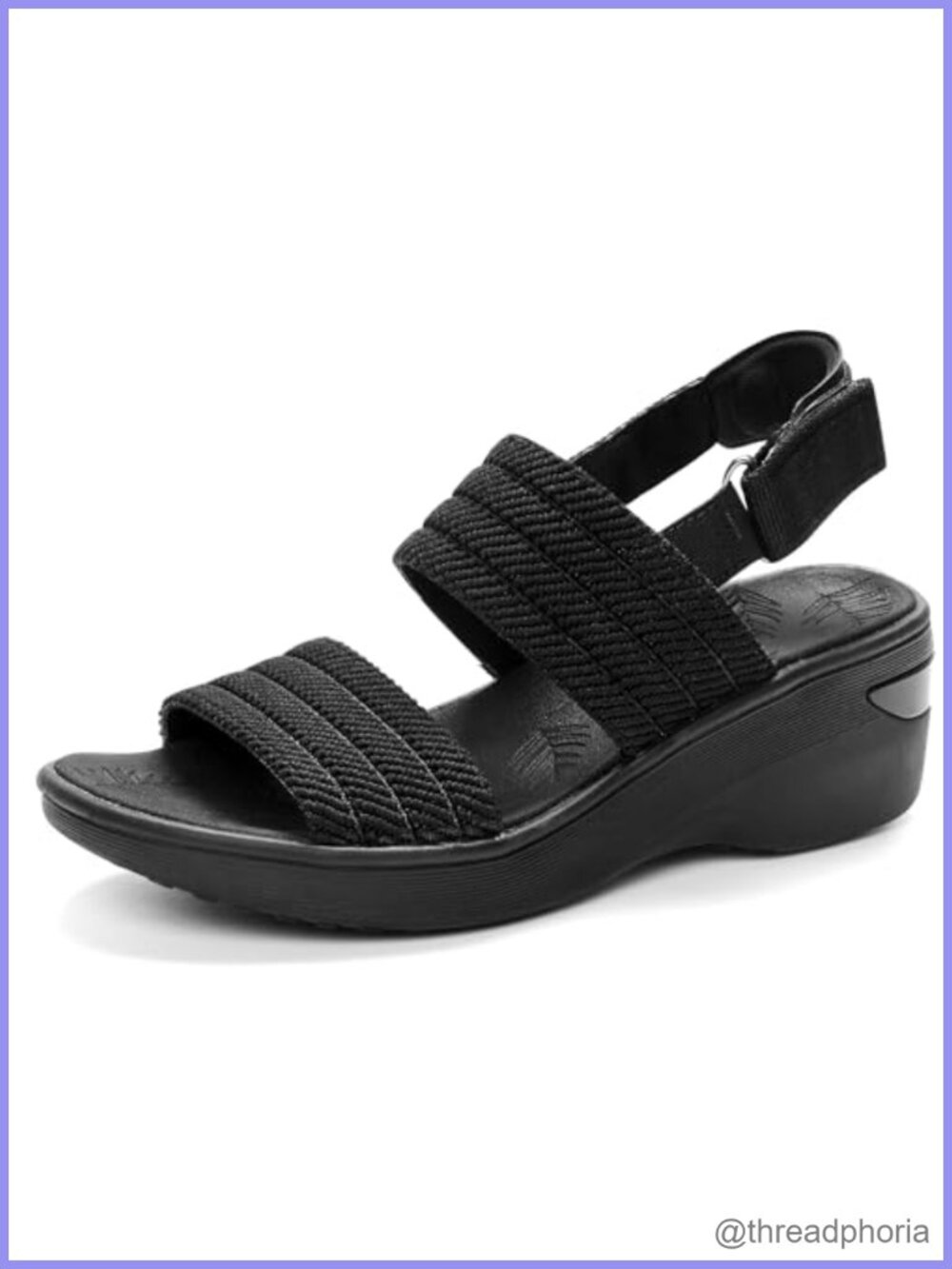 Women's Wedge Slingback Sandals Memory Foam Comfort Walking Shoes